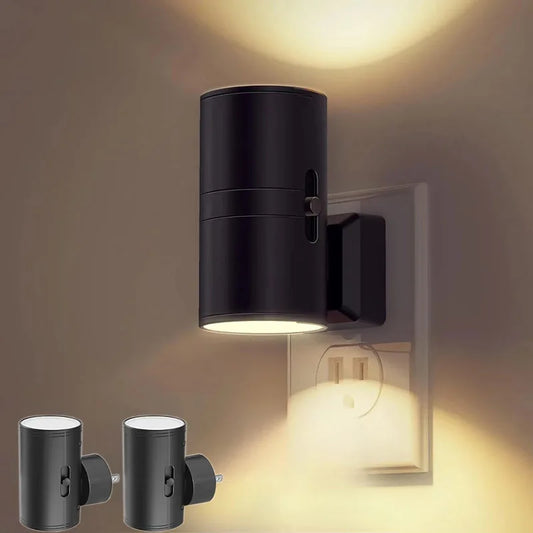 Plug In Dimmable LED Night Light Auto Sensor Bedside Bathroom Hallway Lamp - Tampa Home & Garden Store