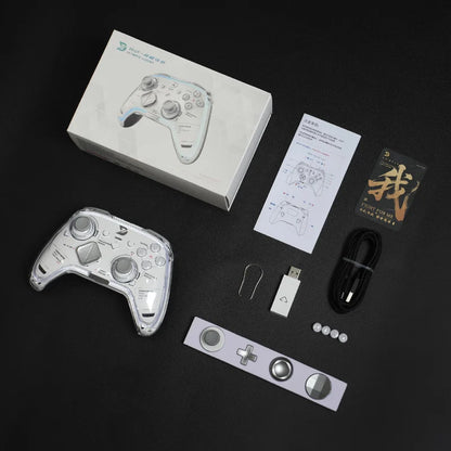 ZD Ultimate Legend modular RGB game controller, transparent shell with USB dongle included on Tampa Home & Garden Store