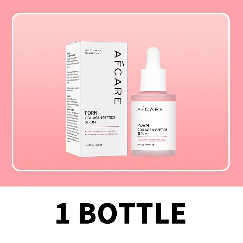 Collagen Peptide Facial Serum bottle with dropper beside white box on pink backdrop Silcy Skin on Tampa Home & Garden Store