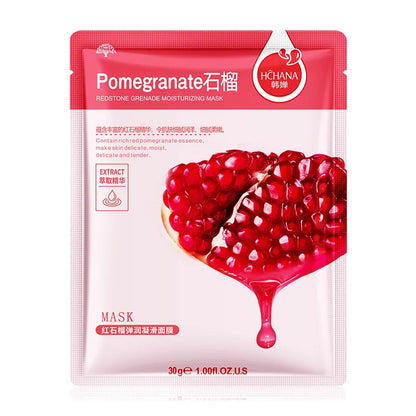 Pomegranate facial mask sheet 10pcs Silcy Skin red packaging on Tampa Home & Garden Store