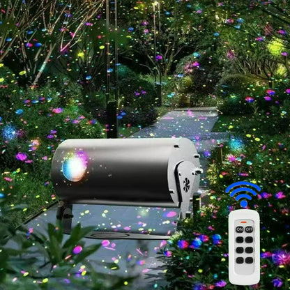 Perfecsy Dynamic Firefly Projection Lamp with remote control outdoor waterproof lawn decor on Tampa Home & Garden Store