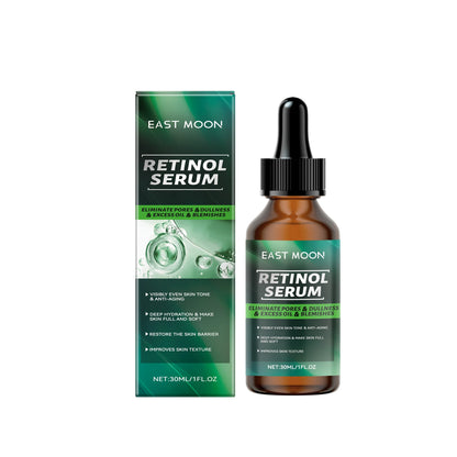 East Moon retinol serum box and amber dropper bottle with green label on Tampa Home & Garden Store