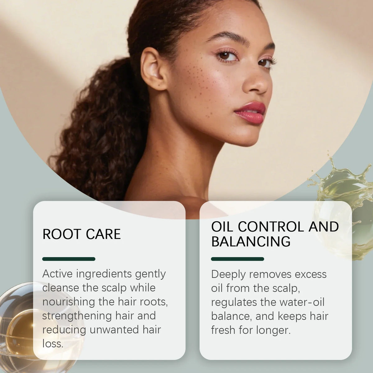 Triangle Green Hair Growth Soap by Silcy Skin; with root care and oil control panels on Tampa Home & Garden Store