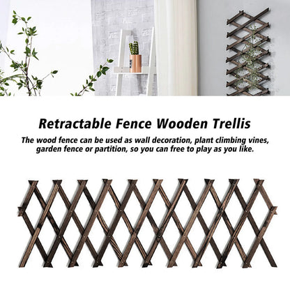 Expandable Wooden Plant Climbing Frame for Patio