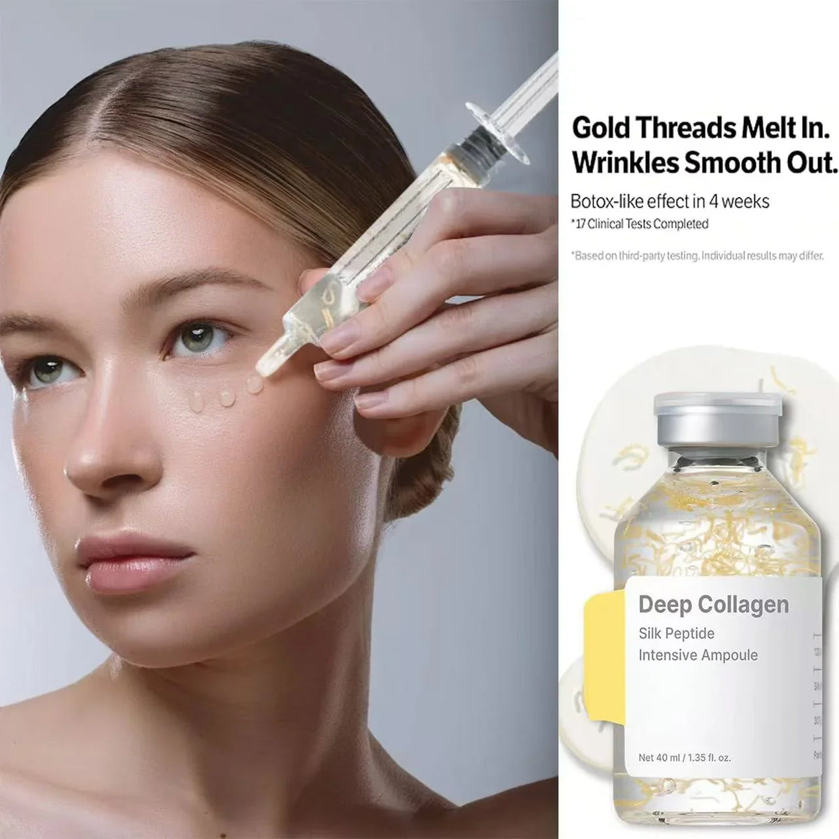 Silcy Skin Silk Peptide Intensive Lifting Ampoule glass bottle with 30-peptide complex on Tampa Home & Garden Store