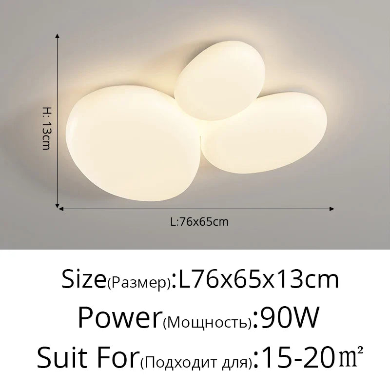 DecorBites Kids LED ceiling light with three oval modules, dimmable on Tampa Home & Garden Store