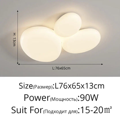 DecorBites Kids LED ceiling light with three oval modules, dimmable on Tampa Home & Garden Store