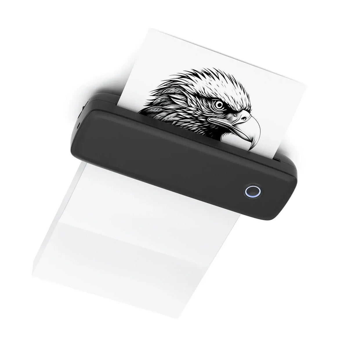UpTrend Deals Bluetooth thermal label printer, black USB inkless label maker with blue ring on Tampa Home & Garden Store