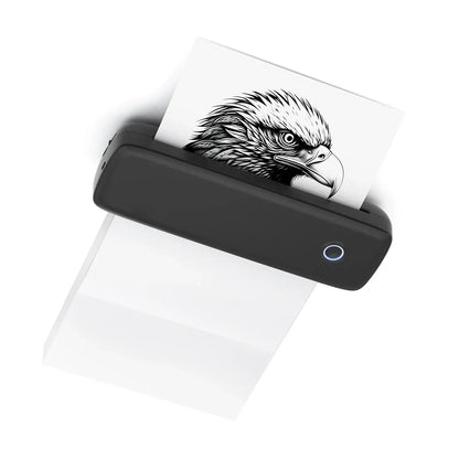 UpTrend Deals Bluetooth thermal label printer, black USB inkless label maker with blue ring on Tampa Home & Garden Store