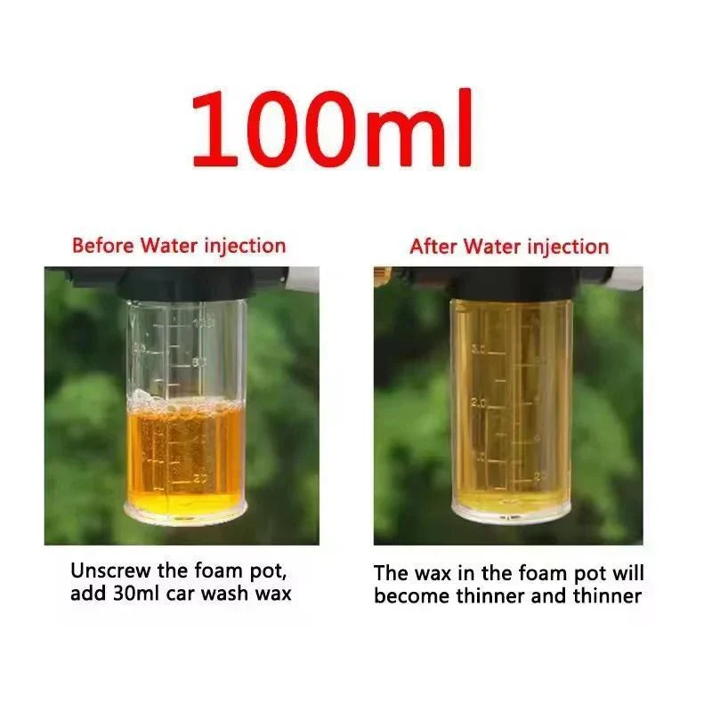 Portable Water Hose Nozzle with Foam Lance