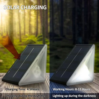 Outdoor Solar Step Lights Warm White RGB IP67 Waterproof Pathway Patio Yard