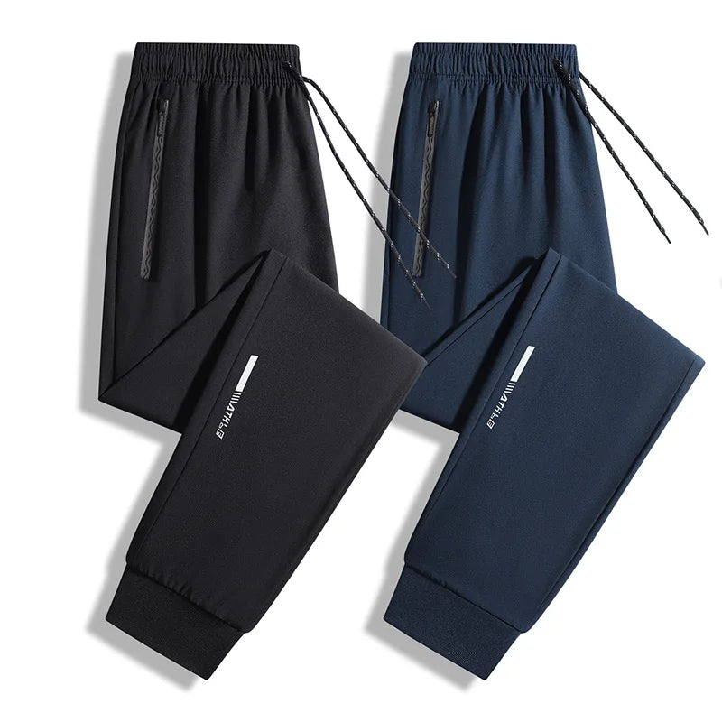 Men's jogger pants drawstring sweatpants black navy with zip pockets UpTrend Deals on Tampa Home & Garden Store