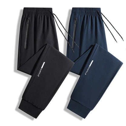 Men's jogger pants drawstring sweatpants black navy with zip pockets UpTrend Deals on Tampa Home & Garden Store