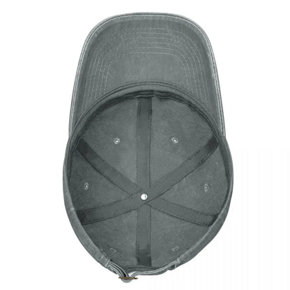 Baseball cap gray interior view with six-panel crown and rear strap on Tampa Home & Garden Store