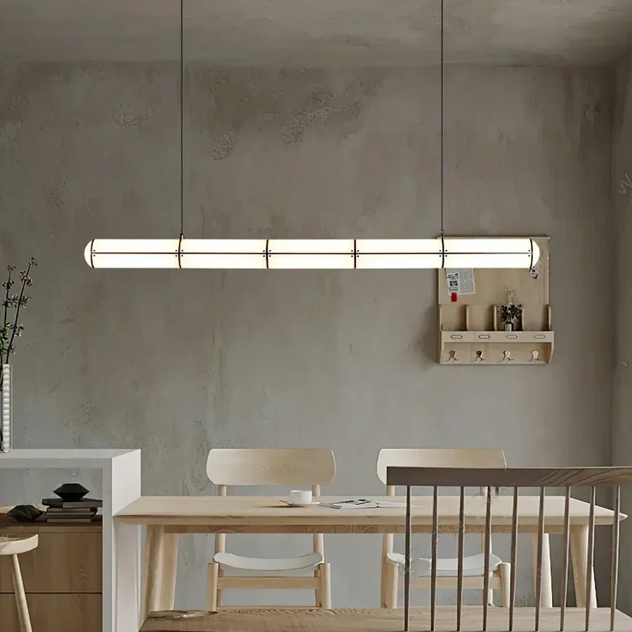 DecorBites Kitchen Island Pendant Light, white pendant over dining area on Tampa Home & Garden Store
