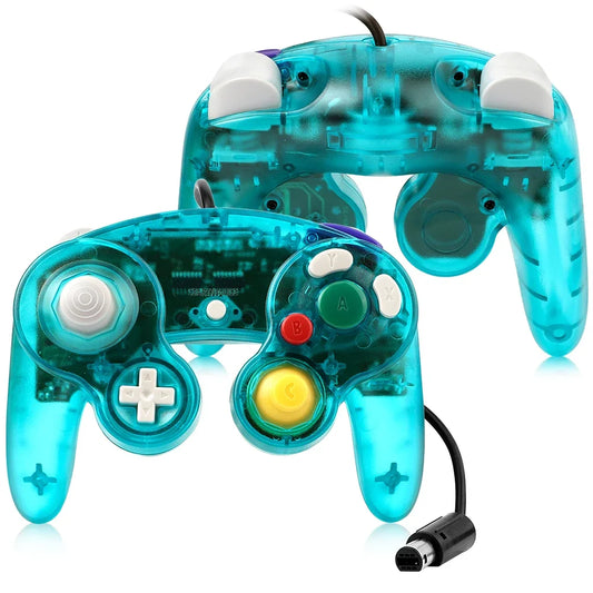 New wired GameCube controller NGC teal transparent with white buttons by FLIPSTYLEZLLC on Tampa Home & Garden Store