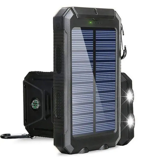 Solar Power Bank 20000mAh Portable Charger External Battery LED Light for Phones - Tampa Home & Garden Store