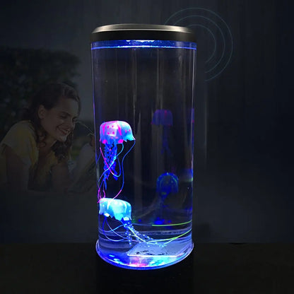 Perfecsy jellyfish lamp remote color-changing LEDs in clear aquarium tube USB powered on Tampa Home & Garden Store