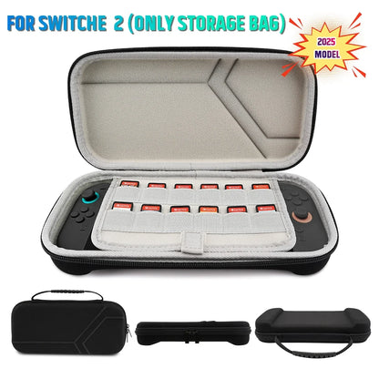 Slim Travel Carrying Case for Switch 2, shockproof shell, gray interior; FLIPSTYLEZLLC on Tampa Home & Garden Store