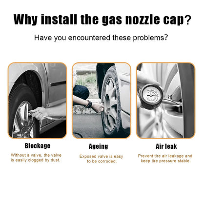 4pcs Valve Stem Caps set by BikerZoneZ, metal tire valve caps on Tampa Home & Garden Store