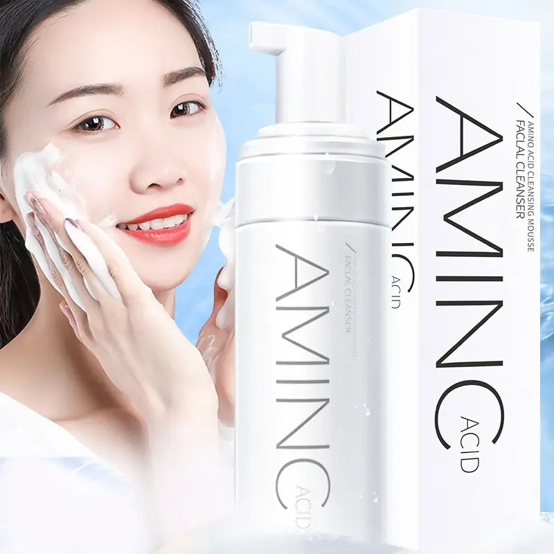 Silcy Skin Amino Acid Cleansing Mousse facial cleanser 100/150ml white pump bottle and box on Tampa Home & Garden Store