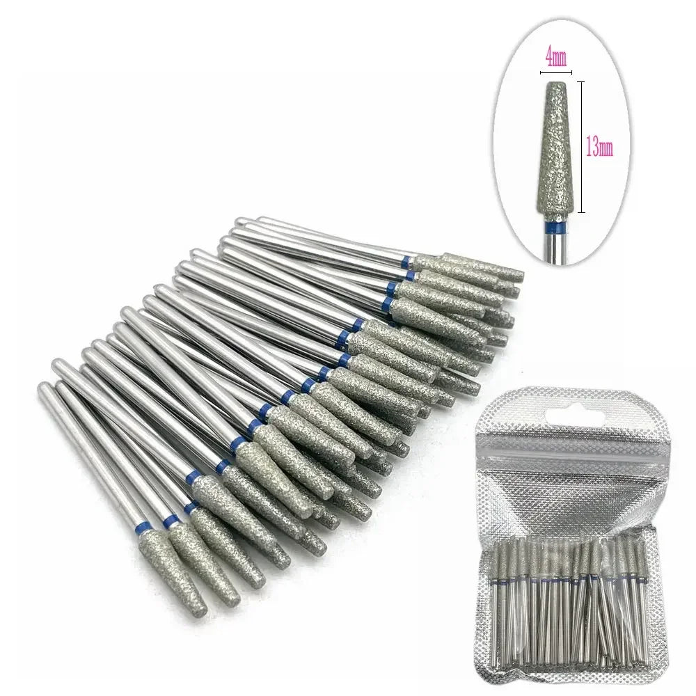 Silcy Skin 50pc nail drill bit set for cuticle cleanup with blue band milling bits and case on Tampa Home & Garden Store