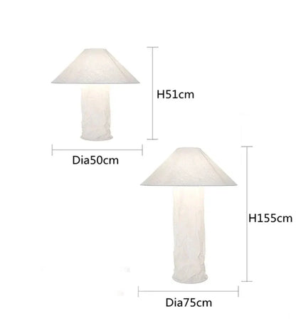 DecorBites Japanese Paper Floor Lamp Nordic Glow