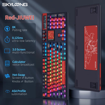Skyloong GK104 Pro wireless mechanical keyboard with RGB backlit keys on Tampa Home & Garden Store