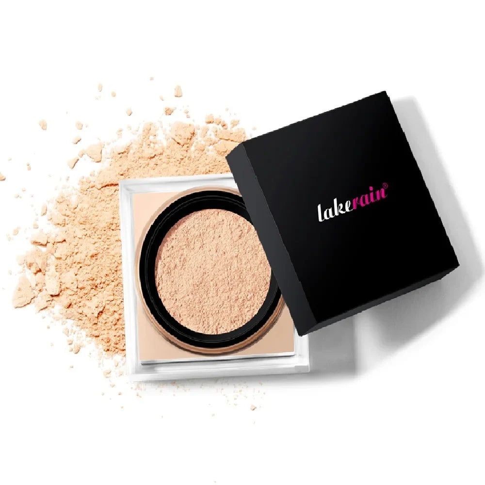 Silcy Skin waterproof loose baking & setting powder beige compact with black lid lake rain on Tampa Home & Garden Store