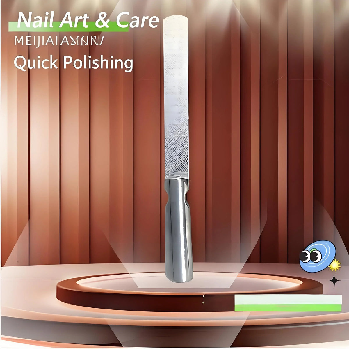 Silcy Skin stainless steel nail file for professional manicure and pedicure grooming on Tampa Home & Garden Store
