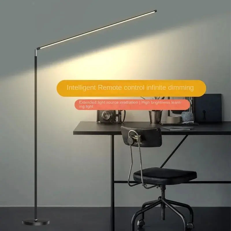 DecorBites LED floor lamp with slim horizontal light bar for living room and bedroom setup on Tampa Home & Garden Store