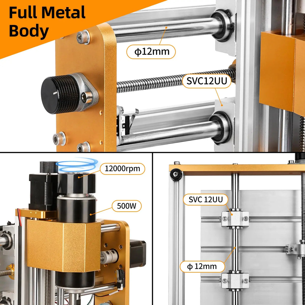 3018Pro Max CNC Router - UpTrend Deals, all-aluminum frame, 500W engraving DIY milling on Tampa Home & Garden Store