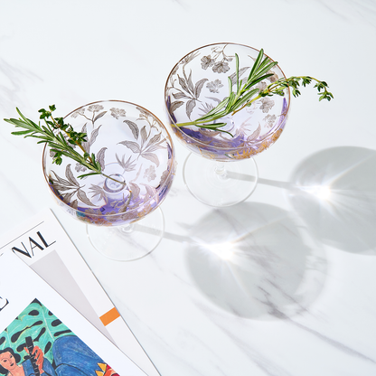 Trevi Champagne Coupe Cocktail Glass Pair Of Two
