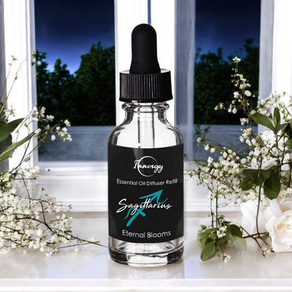 Diffuseur d'huiles essentielles Sagittaire enrichi en cristaux, désodorisant pour voiture, 8 ml