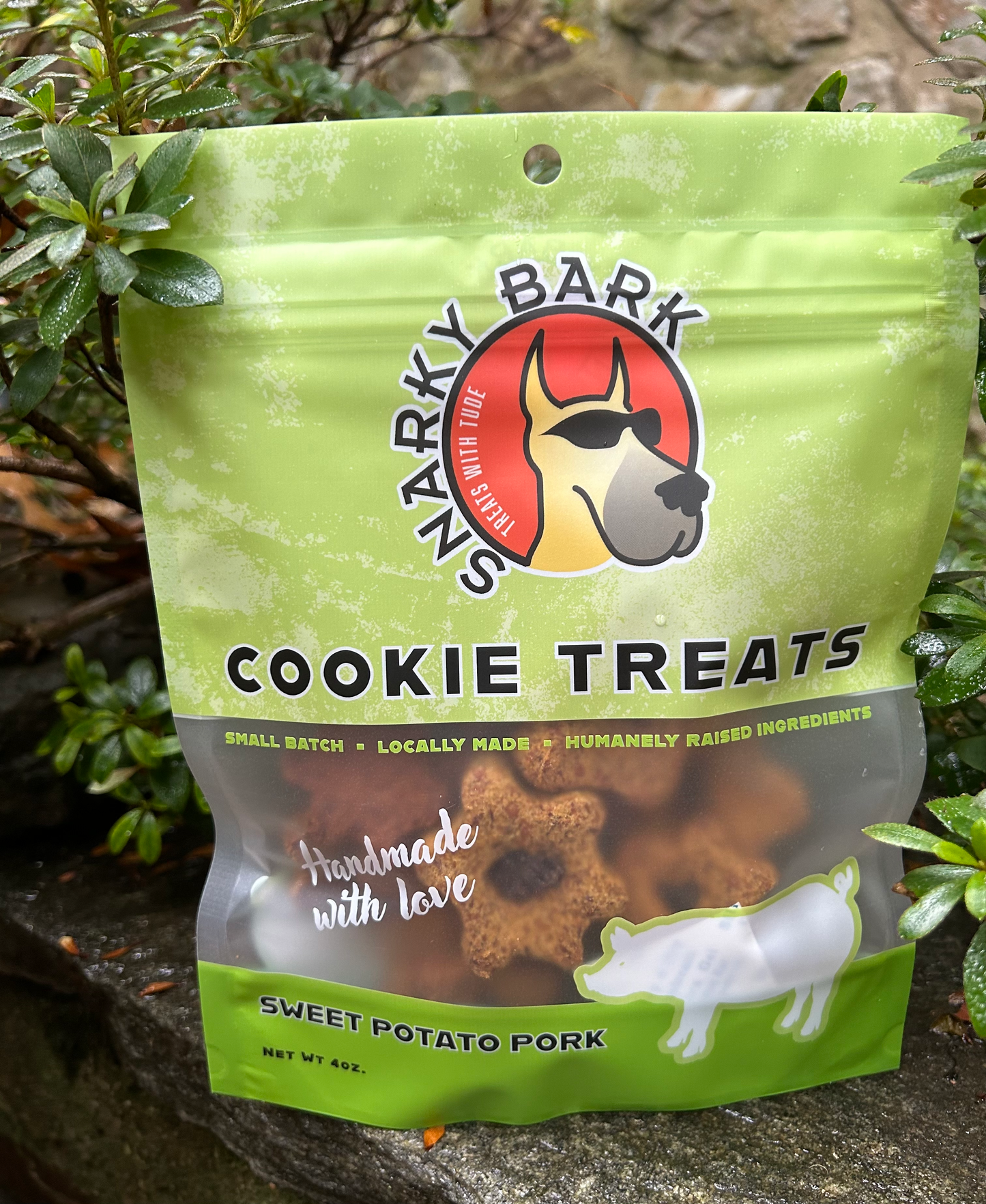 Galletas de cerdo y boniato de Snarky Bark