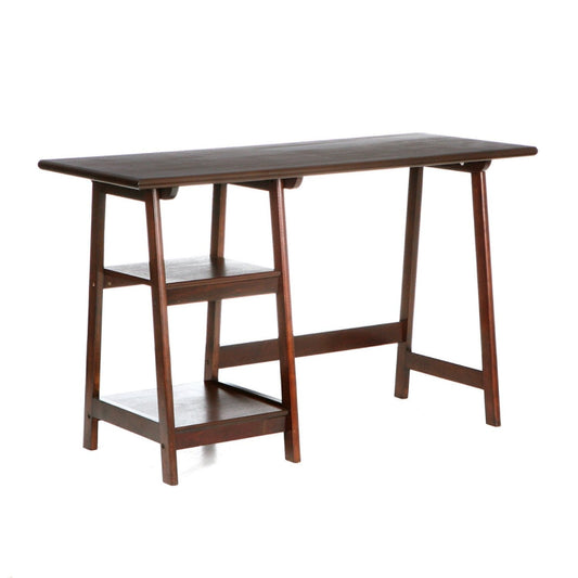 Espresso Finish Wood Home Office Laptop Computer Desk - Tampa Home & Garden Store