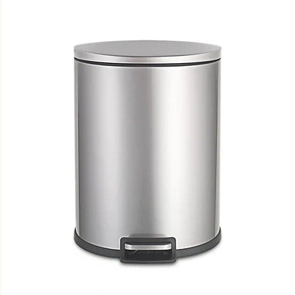 Cubo de basura de cocina de acero inoxidable con pedal de 13 galones y revestimiento extraíble