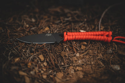 Ultralight Ridge Blade knife with orange paracord-wrapped handle by Ridge Belts on Tampa Home & Garden Store