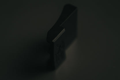 MTN LITE Buckle by Ridge Belts, black metal close-up on Tampa Home & Garden Store