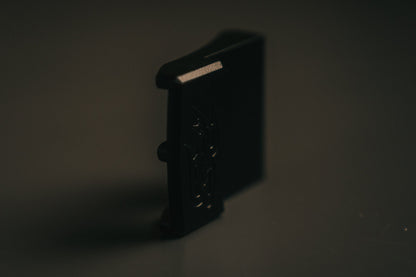 Ridge Belts MTN LITE buckle, matte black metal with silver accent tab on Tampa Home & Garden Store