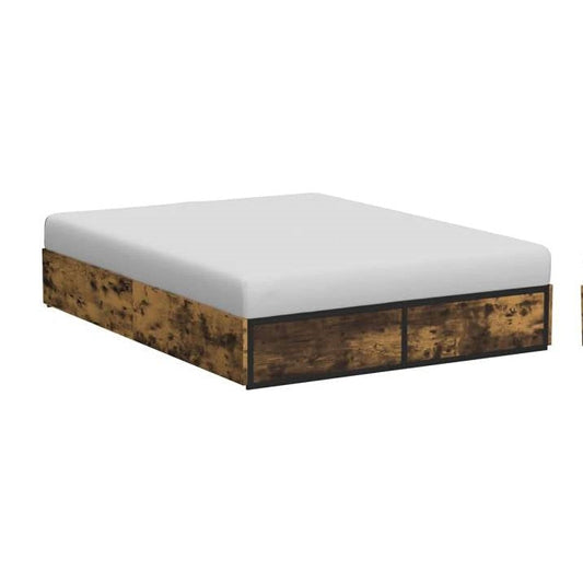 Queen Metal Wood Platform Bed Frame with 4 Storage Drawers - 800 lbs Max Weight - Tampa Home & Garden Store