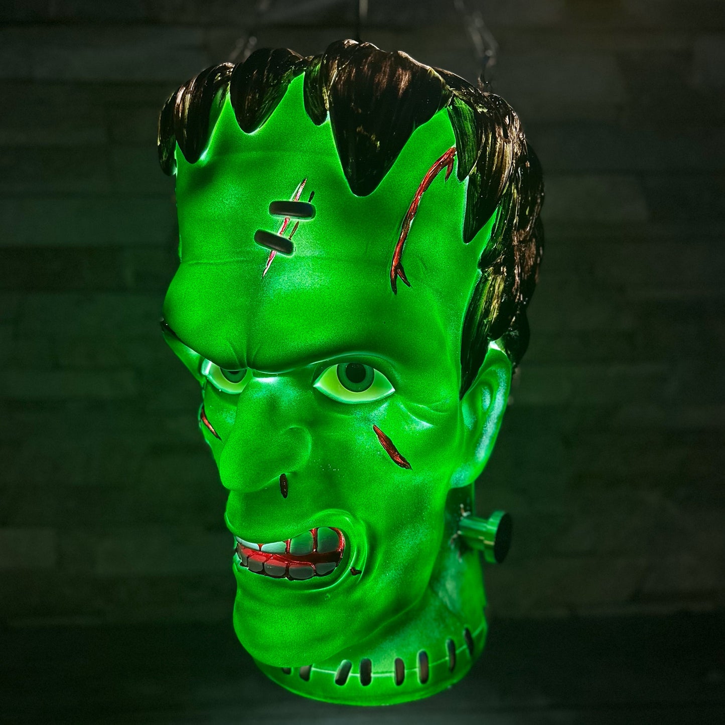 Giant Frankenstein Monster Pendant Lantern Prop 20-Inch-Tall Waterproof Outdoor Halloween Decoration