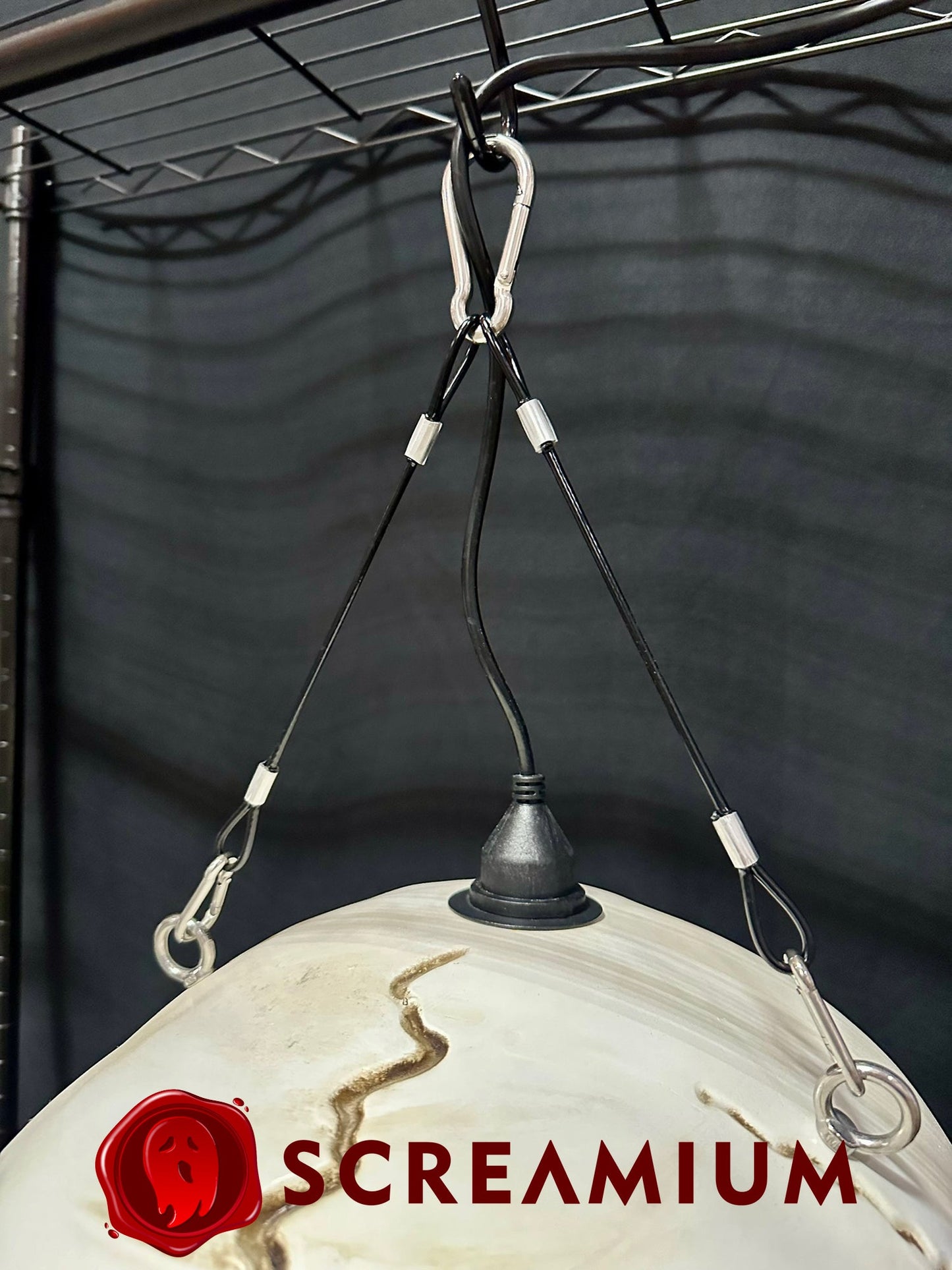 Linterna colgante gigante con calavera, utilería de 20 pulgadas de alto, impermeable, decoración de Halloween para exteriores