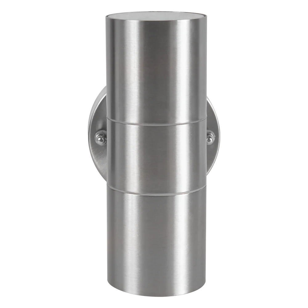 Aplique de luz LED de acero inoxidable SCS06 con forma de cilindro, de arriba a abajo, bidireccional