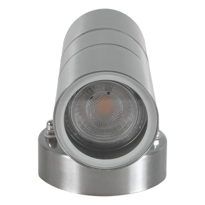 Aplique de luz LED de acero inoxidable SCS06 con forma de cilindro, de arriba a abajo, bidireccional