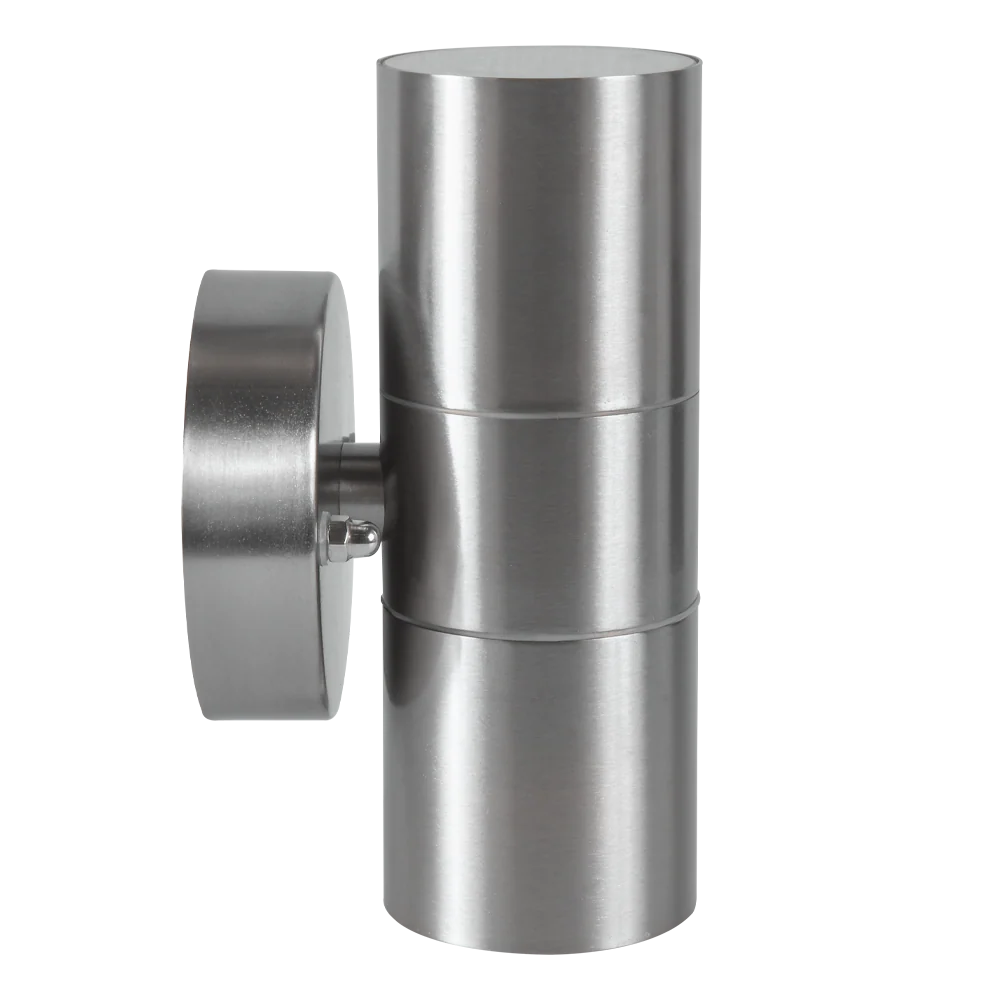 Aplique de luz LED de acero inoxidable SCS06 con forma de cilindro, de arriba a abajo, bidireccional