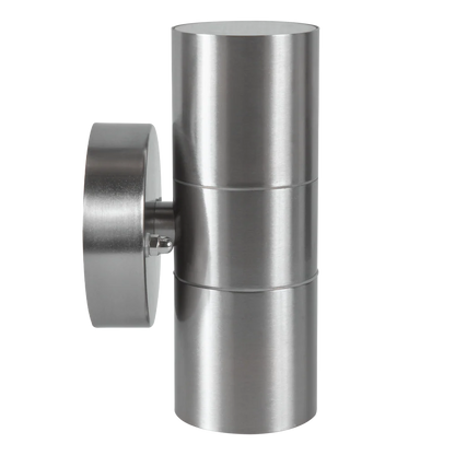 Aplique de luz LED de acero inoxidable SCS06 con forma de cilindro, de arriba a abajo, bidireccional