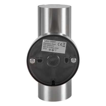 Aplique de luz LED de acero inoxidable SCS06 con forma de cilindro, de arriba a abajo, bidireccional