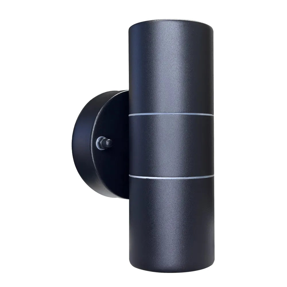 Aplique de luz LED de acero inoxidable SCS06 con forma de cilindro, de arriba a abajo, bidireccional