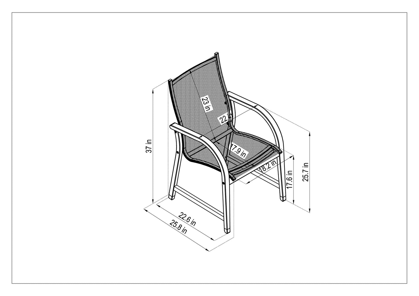 Manhattan Black Armchair 4-Piece outdoor chair set in black with woven seat, LifestyleGarden US on Tampa Home & Garden Store
